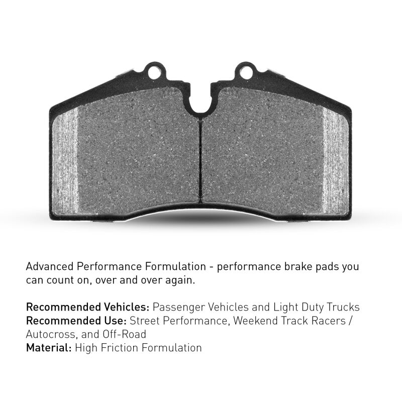 Chevrolet Corvette Brake Pads - Rear - R1 Concepts - Performance Sport - `06-`13